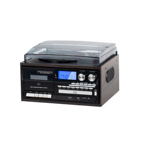 Lecteur de disques vinyles ODM OEM, centre musical rétro multifonctionnel avec <span class=keywords><strong>USB</strong></span>, <span class=keywords><strong>CD</strong></span>, <span class=keywords><strong>cassette</strong></span>, <span class=keywords><strong>radio</strong></span> AM/FM, <span class=keywords><strong>Bluetooth</strong></span> - Product Image 1