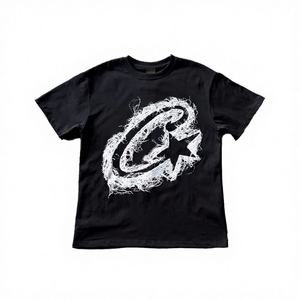 T-shirt Alcatraz à manches courtes pour homme et femme, style streetwear, haut d'été coupe ample, tissu jersey 220g, 100% coton numérique - Product Image 4