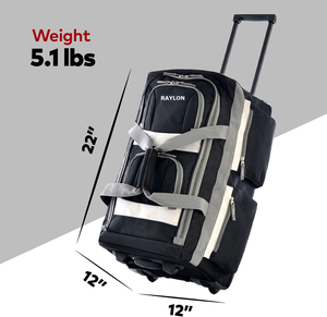 กระเป๋าเดินทางแบบมีล้อสั่งทำจากโรงงาน ขนาด 50 ลิตร กันน้ำ ปิดด้วยซิป พกพาสะดวก - Product Image 3