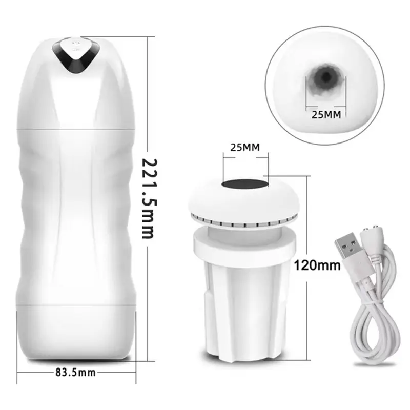 Tasse d'avion à sucer automatique Masturbation masculine adulte 5 Suck 10 mode vibrant jouet masculin Produits de sexe pour adultes