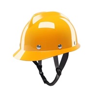 Casque de sécurité HBC FRP Couleur rouge vif Chantier de construction Matériau standard national Casque haut de gamme luxueux avec logo imprimé