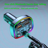 Adaptateur Émetteur FM Lecteur MP3 BT5.0 Chargeur Téléphone Voiture Double Port USB Charge Rapide PD Vente en Gros Usine