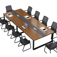 Combinaison simple de chaise de table en bois de structure métallique durable moderne pour la réception de formation de salle de conférence de bureau pour l'usage d'hôtel