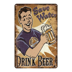 Plaque vintage en métal pour bière et whisky, panneau décoratif pour bar, <span class=keywords><strong>pub</strong></span>, maison, magasin, autocollants muraux, affiches - Product Image 3