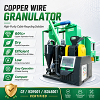 Machine de granulation de fil de cuivre de type sec pour le recyclage des câbles usagés et des fils de rebut