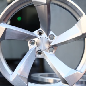 HTOR 18 19 20 21 inch 5x112 5x120 5-spaaks geborsteld zilveren velgen gesmeed wielen custom racing voor Audi A3/A4/Q3/S3/S4/RS serie - Product Image 4