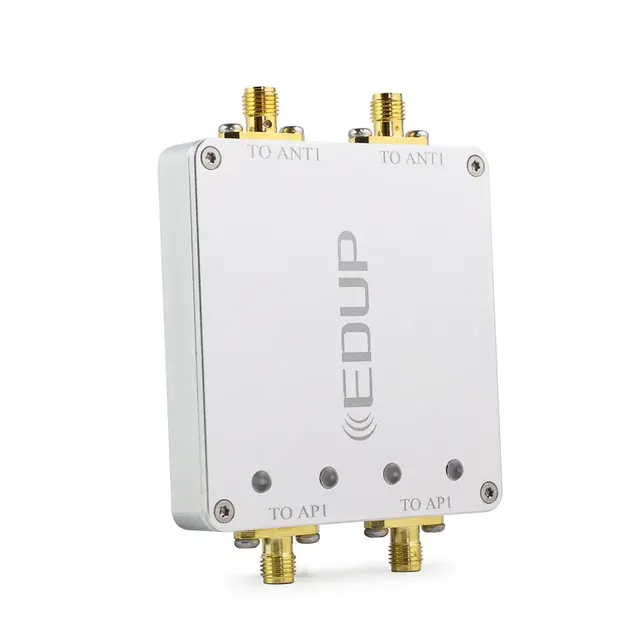 EDUP WiFi Booster 5.8GHz 2.4GHz Signal Extender Long Range Dual 4W Channel Repeater Dual Antenna Power Amplifier Router Test