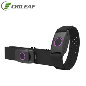 Chileaf 2023 nuovo 2 in 1 sensore di frequenza cardiaca cinghia toracica PPG + ECG cardiofrequenzimetro BlE ANT + sistema Fitness