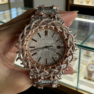 Luxury Full Inlaid Moissanite <b>Watch</b> VVS High Quality Super Shiny Hip Hop <b>Watch</b> Passes Diamond Tester - Product Image 5