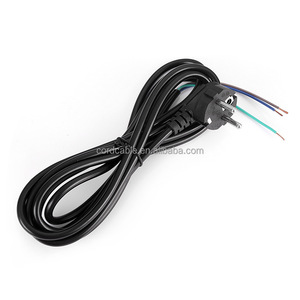 Fabricantes de cables de alimentación de la UE, enchufe de clavija macho europeo para oficina en casa, Cable VDE de 3 clavijas IEC C13 16A 250V, cable de alimentación de CA - Product Image 2