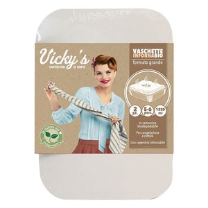 Juego de vaschette monouso 2 piezas (28x17,7x5,6cm) (1,33Lt) INGENIO Bianco 3217105 - Product Image 1