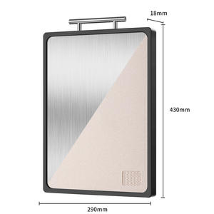 Grande planche à découper nordique double face 100% titane pur Planche à découper de cuisine Bloc à découper avec poignée pour écraser l'ail - Product Image 4