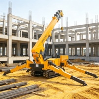 Grue araignée électrique haut de gamme pour projets industriels et performances de levage de charges stables
