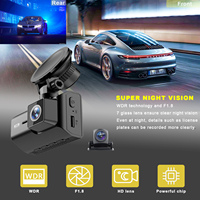 Caméra embarquée M500 HD 4K, double objectif avant et arrière, caméra embarquée 4k+1080P, vision tableau de bord, double caméra Wifi Gps 4k