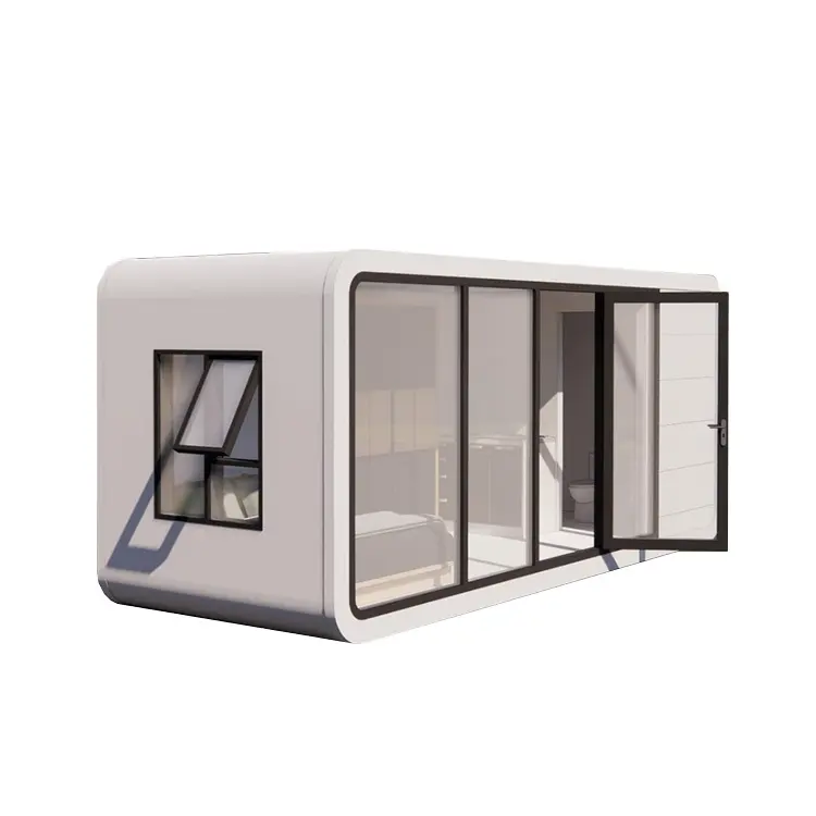 20/40ft Fertighaus häuser Garten Wohn container häuser Apple Cabin Capsule Tragbarer Kabinen bungalow mit gutem Preis