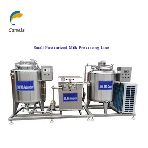 Mini máquina de pasteurização de leite, equipamento para processamento de leite leite e pasteurização