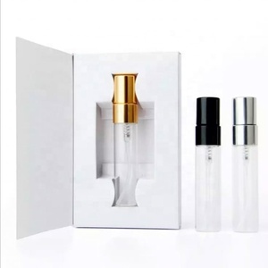 <b>Empty</b> Mini Sample 2Ml 3Ml 5Ml 10Ml Tester Clear Glass Pump Spray Bottle Vials for Pocket Perfume With Paper <b>Box</b> Packaging - Product Image 3