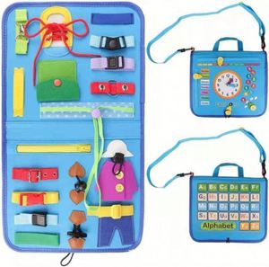 Bolsa Sensorial Personalizada con Color y Logotipo para Niños Pequeños, Juguetes Montessori, Juguete Educativo Portátil Promocional para Aprender a Vestirse - Product Image 4