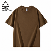 Kaos Vintage Oversized Heavyweight Acid Wash 100% Katun untuk Pakaian Kasual Unisex