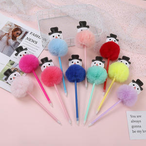 कस्टम थोक क्रिसमस एल्क स्नोमैन नवीनता रचनात्मक प्यारा कावायी फ्लुफी पोम्पोन प्लश बच्चों के लिए उपहार - Product Image 6