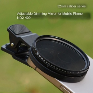 52mm Nd2-400 Mật độ trung tính Fader biến ND lọc có thể điều chỉnh với clip cho điện thoại di động - Product Image 4