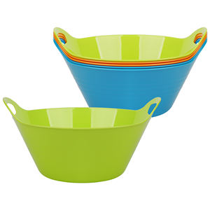 Recipientes para Aperitivos de 4.9L, Recipientes Grandes de Plástico para Servir en Fiestas, Recipientes Grandes con Asas para Cocina, Frutas, Cereales, Dulces, Ensaladas, Papas Fritas - Product Image 4