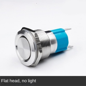 Bouton-poussoir momentané éclairé par anneau 19 mm IP65 étanche en acier inoxydable 3A 220V 1NO1NC 2 broches pour automobile et marine avec LED - Product Image 4