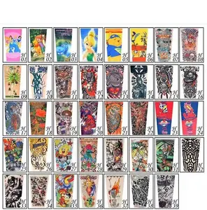 2021 Kinder Kinder Mode Cartoon UV-Schutz Temporäre Tattoo Arm Shaping Kompression hülsen