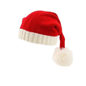 Red Knitted <strong>Christmas</strong> <strong>Hats</strong> for Adults and <strong>Children</strong> Winter Decorative Design - Product Image 5