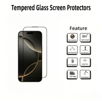 Protections d'écran en verre pour iPhone 16 15 14 13 12 Pro Max Verre pour iPhone 13 Mini 11 X XR 7 8 Plus Verre trempé iPhone 14 Pro