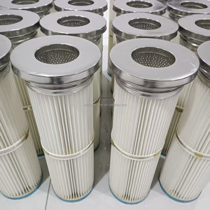 고효율 폴리에스터 주름형 먼지 제거 필터, 162mm 천장 개구부용 먼지 제거 필터 요소, 먼지 필터 - Product Image 1