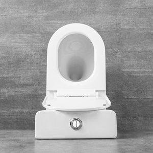 Chine Nouveau design Wc allongé Washdown Wc <span class=keywords><strong>Commode</strong></span> Cuvette de toilette en céramique P Trap Toilettes deux pièces pour salle de bain Hôtel - Product Image 5