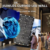 Cailiang Bestseller Anpassbare P1.86 Indoor Premium Gebogene 8K HDR10+ LED-Videowand Geformtes Display für Ausstellungshallen 1 Jahr Garantie