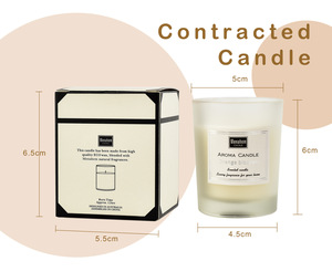 Wholesale Three-Color Glass Soybean Wax Candle with Smokeless Fragrance Wedding and Bar Gift Factory Direct Supply - Product Image 4