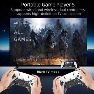 SF3500 คอนโซลเกมมือถือ 2.4G ไร้สายเกมแพด 5 นิ้ว FHD TV-Out 64GB 20000 เกมย้อนยุคไวไฟเครื่องเล่นเกมแบบพกพา - Product Image 2