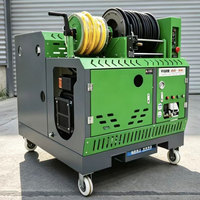 Nettoyeur haute pression pour canalisations d'égouts, diesel 37HP 200 bars, double bobine, 84 L/min, nettoyeur de canalisations