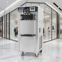 Machine à crème glacée automatique de haute qualité et appareil à faire des coupes glacées avec refroidissement haute performance