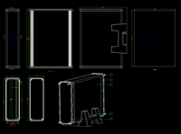 Boîte de jonction en aluminium pour projet métallique, boîtier d'amplification audio, boîtier électronique, bricolage, 220x165x51mm