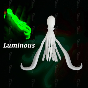 Nuevo Juego de 4 señuelos blandos biónicos de 10 cm para pesca, faldas de calamar, señuelo artificial de TPE de silicona para <span class=keywords><strong>pulpo</strong></span>, señuelo de plástico blando para <span class=keywords><strong>pulpo</strong></span> - Product Image 4