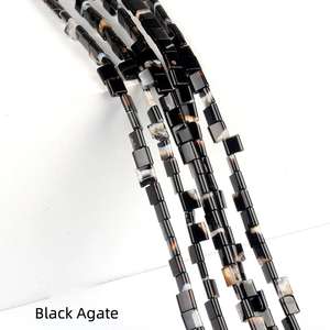 5*5mm Dubbelgeboorde Steentjes Tila Kralen Healing Crystal Losse Edelsteen Steentjes Tegelkralen voor het Maken van Sieraden - Product Image 4