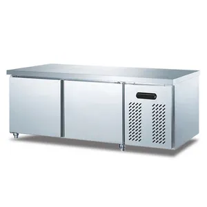 Restaurant Werkbank Koelkast Rvs Teller Vriezer Werktafel Voor Salade Sandwich Pizza