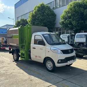 Foton <strong>Mini</strong> Compression Lifting Side Loader 3cbm Compactor <strong>Garbage</strong> <strong>Trucks</strong> Rear Loading 120L Waste Bins Compactor Vehicles - Product Image 3