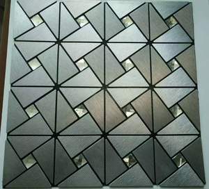 بلاط فسيفساء زجاجي ذاتي اللصق رخيص لتزيين الجدران 30×30 سم بلاط مرآة - Product Image 2