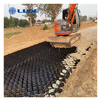 Géogrille de stabilisation de gravier HDPE ROAD pour contrôle de l'érosion, tapis de pavage routier, géocellule pour mur de soutènement de pente routière