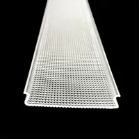 Kunden spezifische Extrusion profile Kunststoff decke Polycarbonat-Beleuchtungs abdeckung Geprägte Acryl-Lampen abdeckung