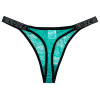 Tangas y G-Strings Transparentes Sexys para Mujer, Personalizadas, de Talle Bajo, Ultrafinas, Lencería, Ropa Interior