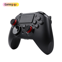 Manette de Jeu Sans Fil BT Yo 060 Manette de Jeu Double Vibration Noire pour P4 PC Téléphone Mobile Android