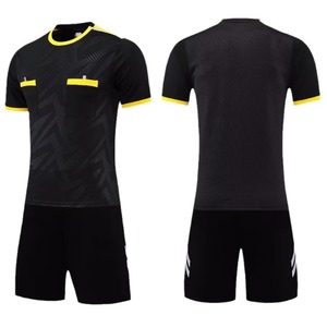 Set Jersey wasit sepak bola pria, Set kaus seragam wasit buatan pabrik, Logo kustom - Product Image 6