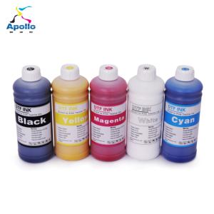 Apollo Fabricant 1000ML Encre pigmentée DTF <span class=keywords><strong>Tinta</strong></span> à base d'eau pour Epson XP600 L1800 L1805 P600 P800 DX5 4720 I3200 - Product Image 1