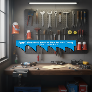 Hoja de sierra de cinta bimetálica Fervi para corte de metal, 3/8 pulg. x 0.025 pulg. x 10 pies - Product Image 3